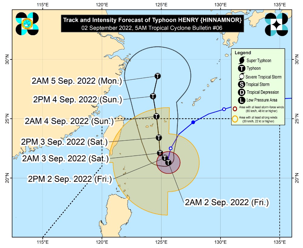 台风“亨利”几乎静止 吕宋岛北部外岛已宣布一号风球