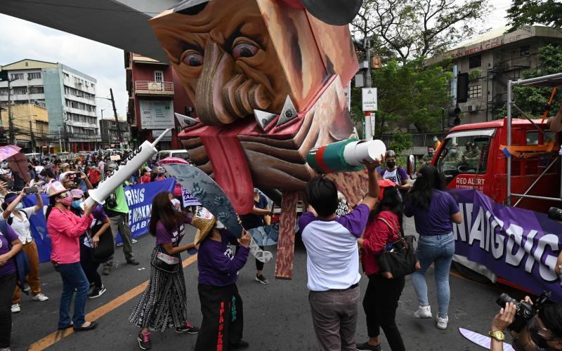 东南亚女性三八妇女节示威请命