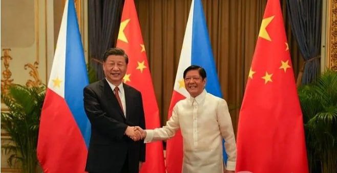 菲律宾总统小费迪南德·马科斯首次会见中国国家主席习近平