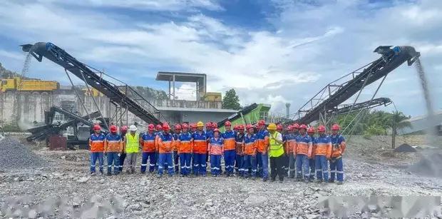 华新柬埔寨公司矿山废石资源综合利用项目投产