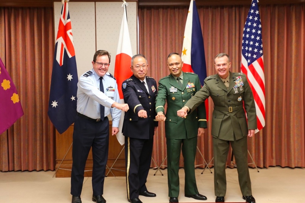 菲美日澳军队在东京举行首次联合会谈