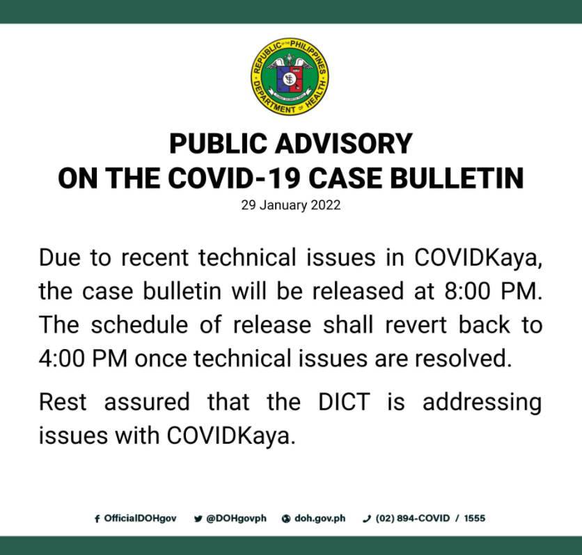 菲律宾卫生部推迟到晚上8点后公布今日疫情数据！