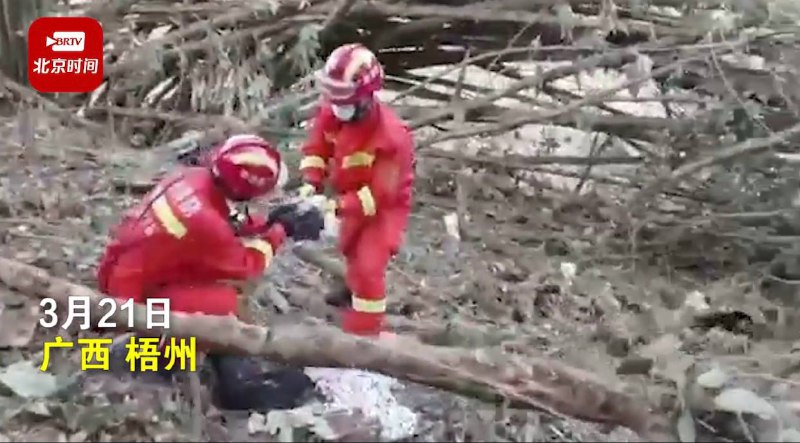 救援人员抵达东航客机坠毁现场：已发现残骸正全力搜救